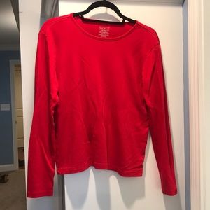LL Bean red long sleeve T-shirt